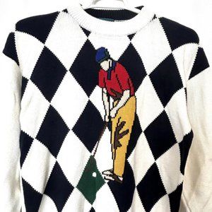 Golf Jantzen Knit Sport 80's Sweater Vintage